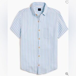 J. Crew Factory NWT Men’s Slim Short Sleeve 100% Cotton Gauze Shirt Size XXL